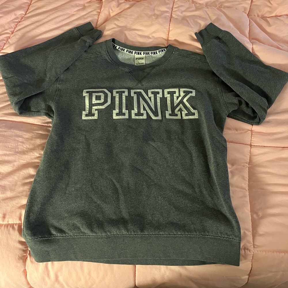 PINK gray sweatshirt